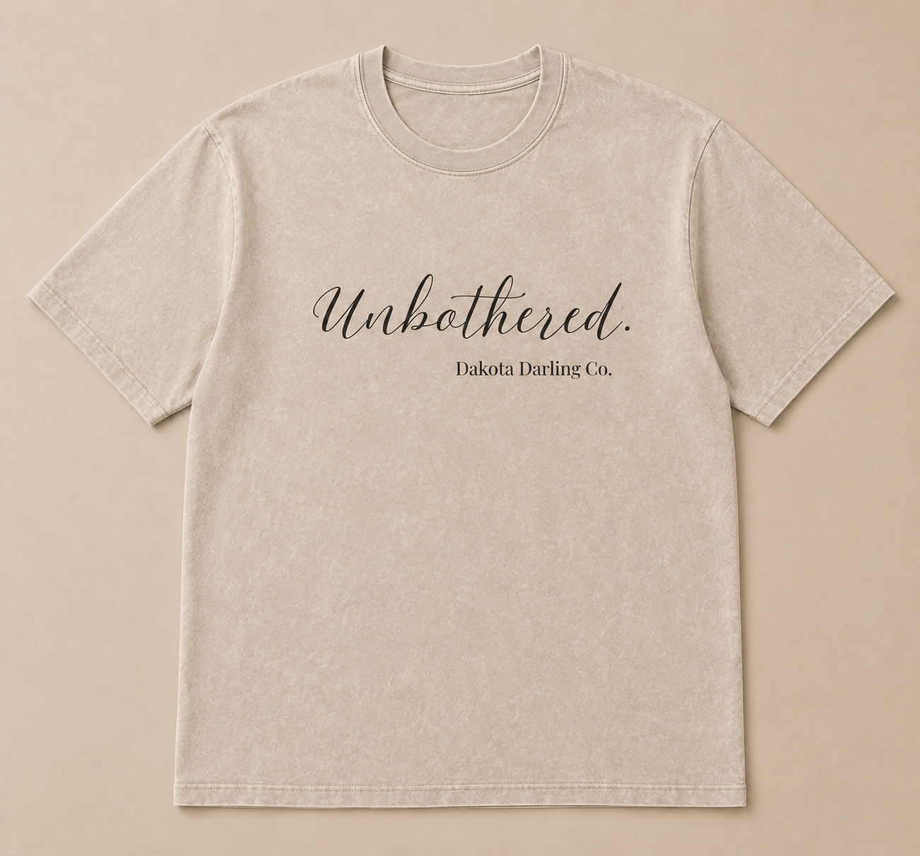 Unbothered. | Snow Washed Oversized Tee