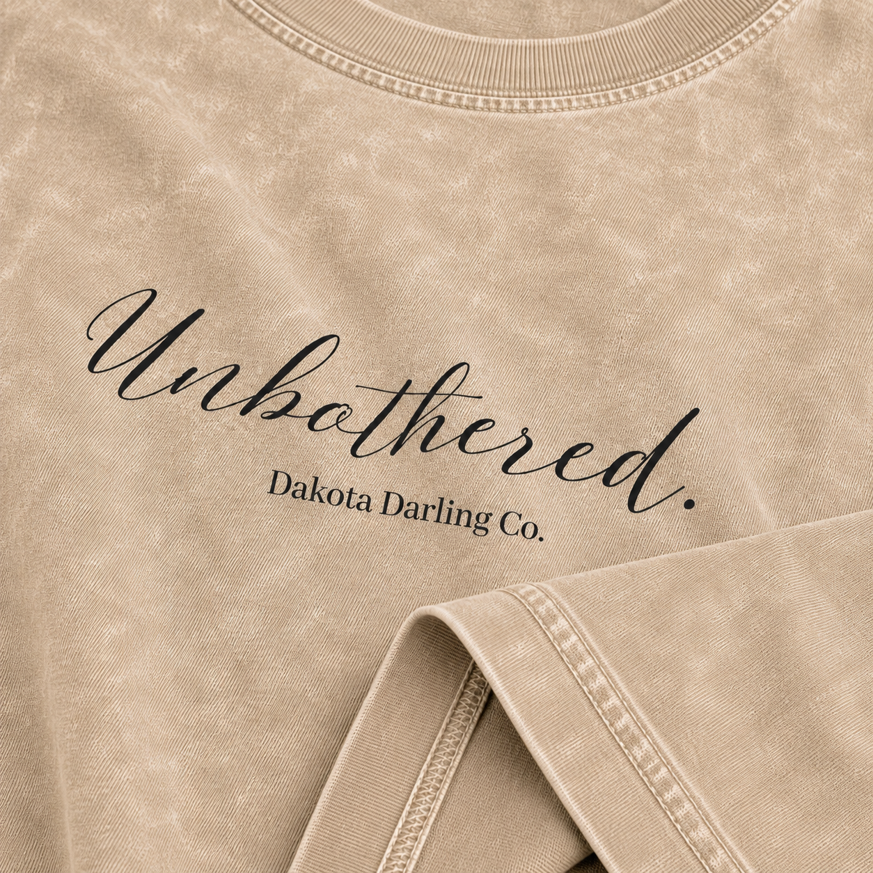 Unbothered. | Snow Washed Oversized Tee