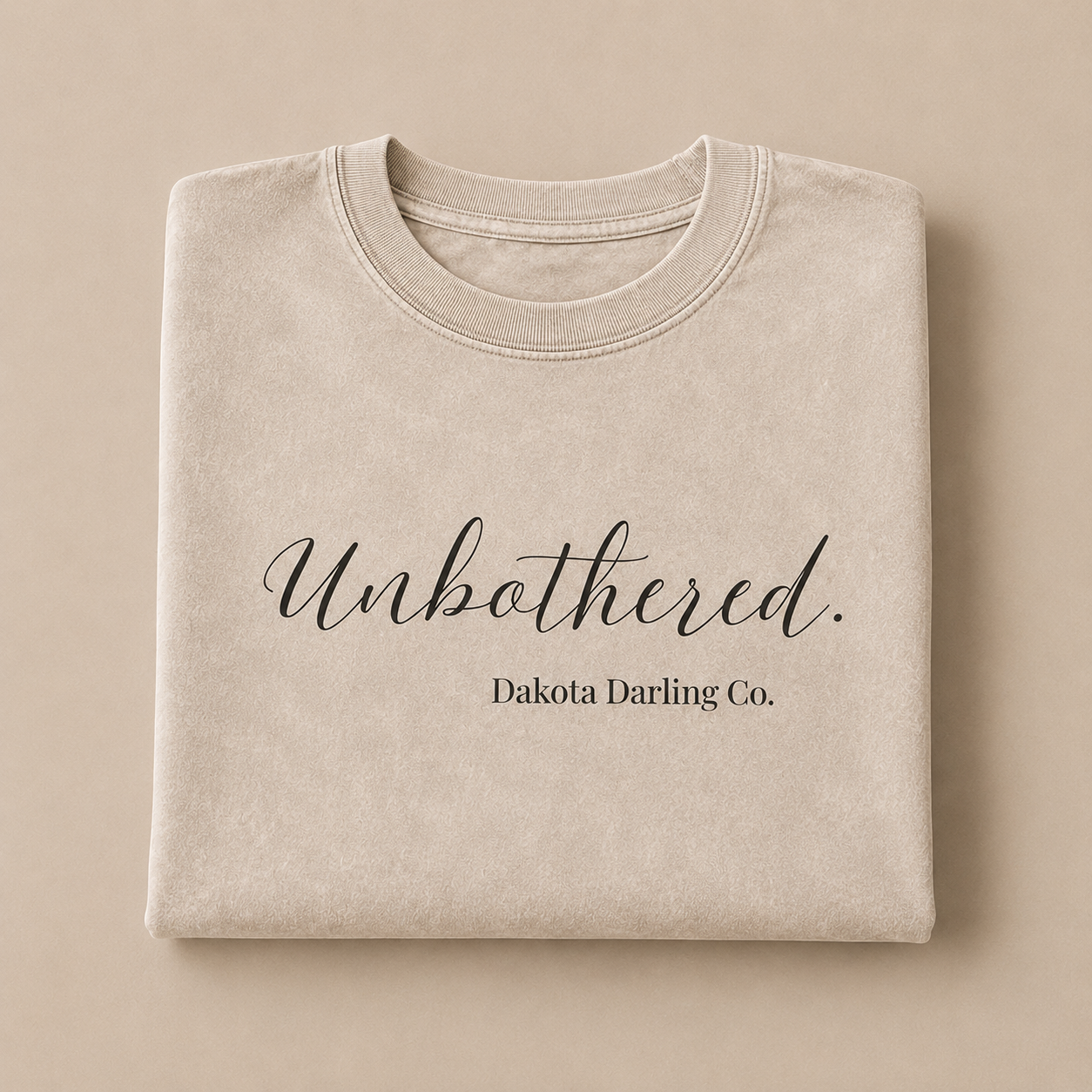Unbothered. | Snow Washed Oversized Tee