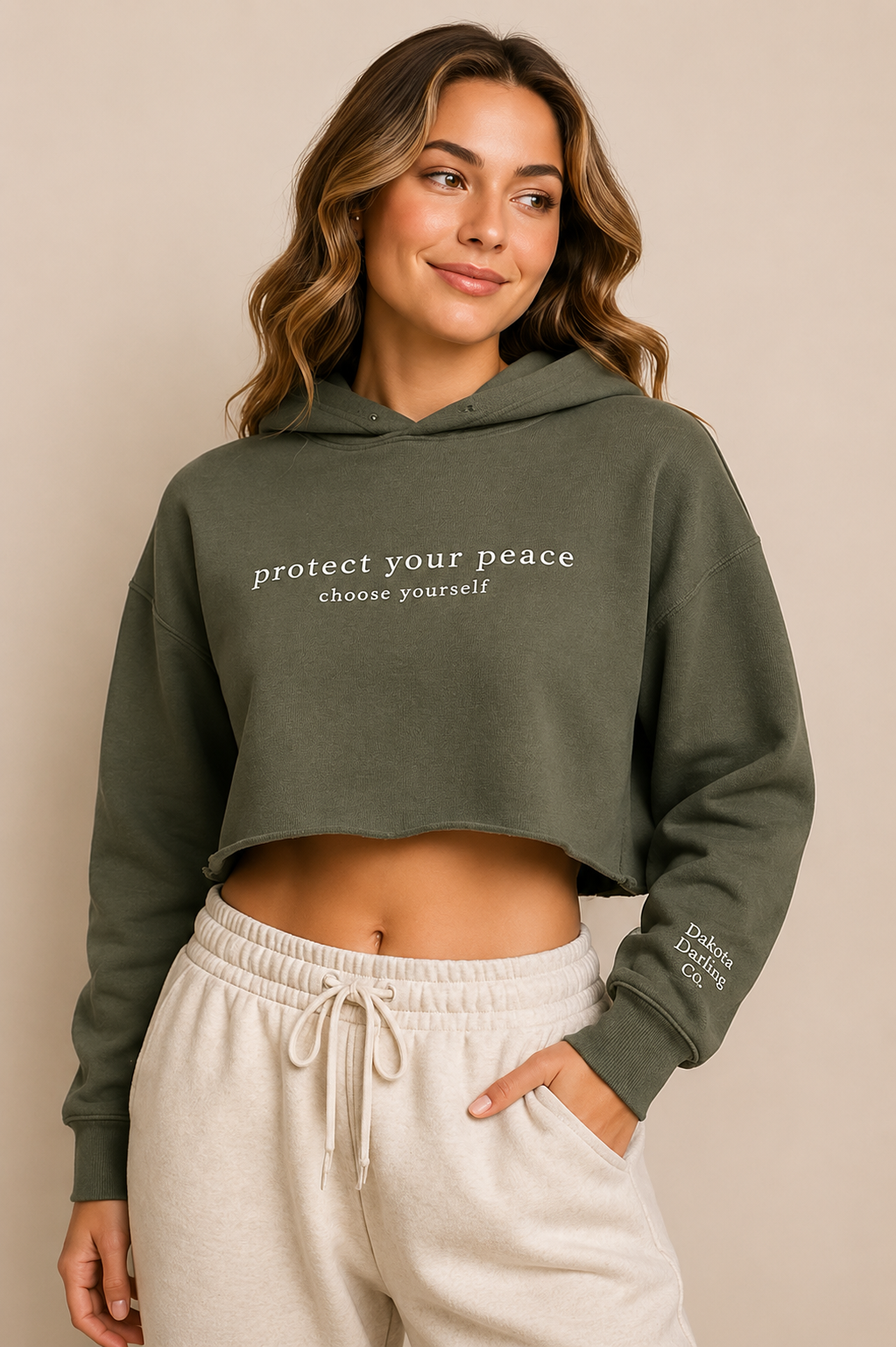 Protect Your Peace | Crop Hoodie