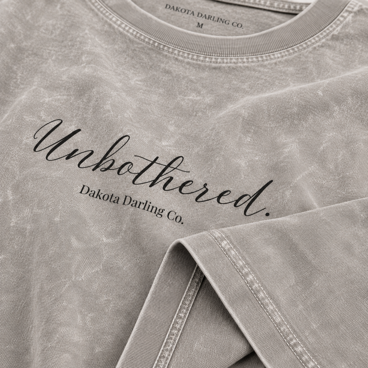 Unbothered. | Snow Washed Oversized Tee
