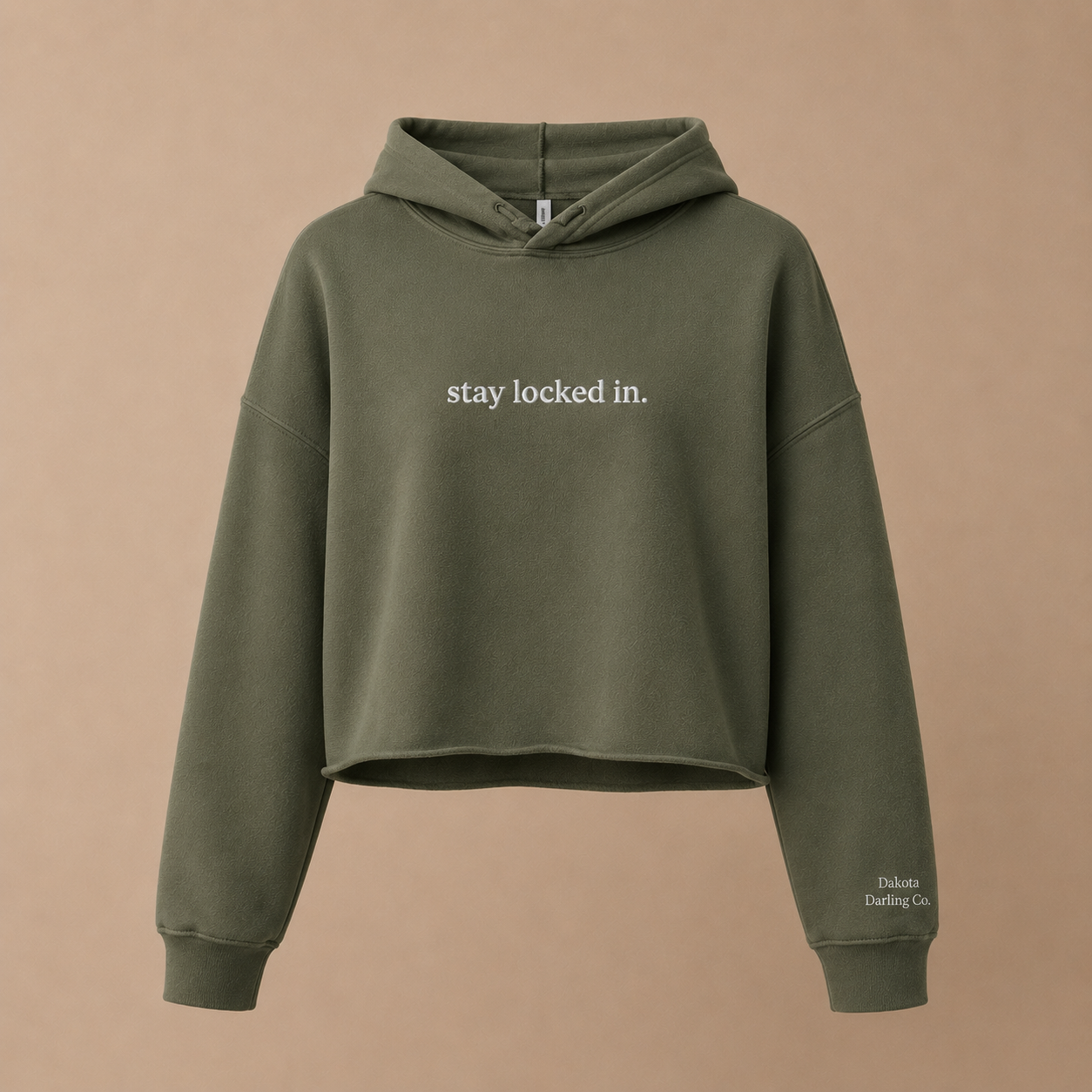 Stay Locked In | Cropped Hoodie